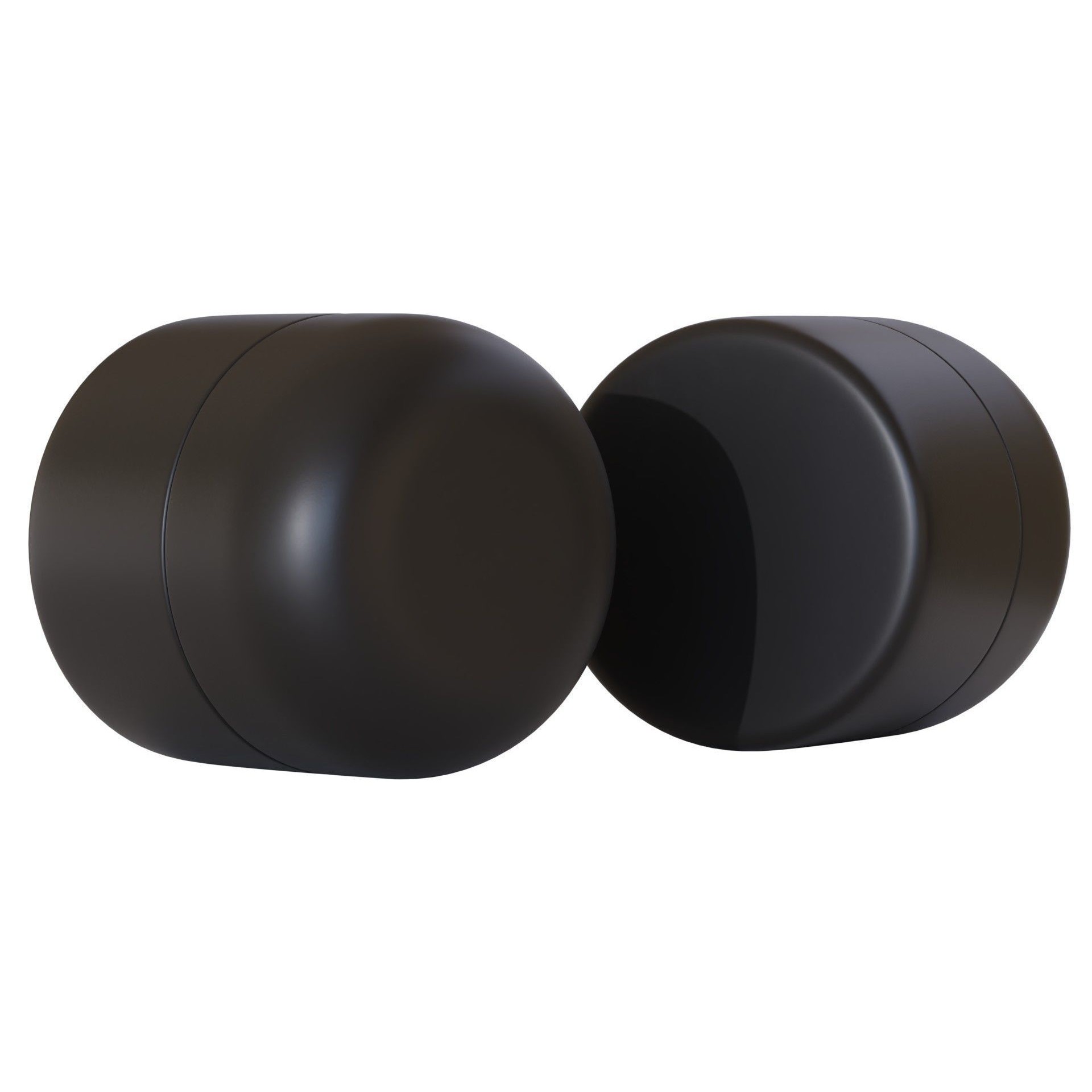 Black Cosmetic Jar 03 - PBR Game-Ready 3D Model - View 5