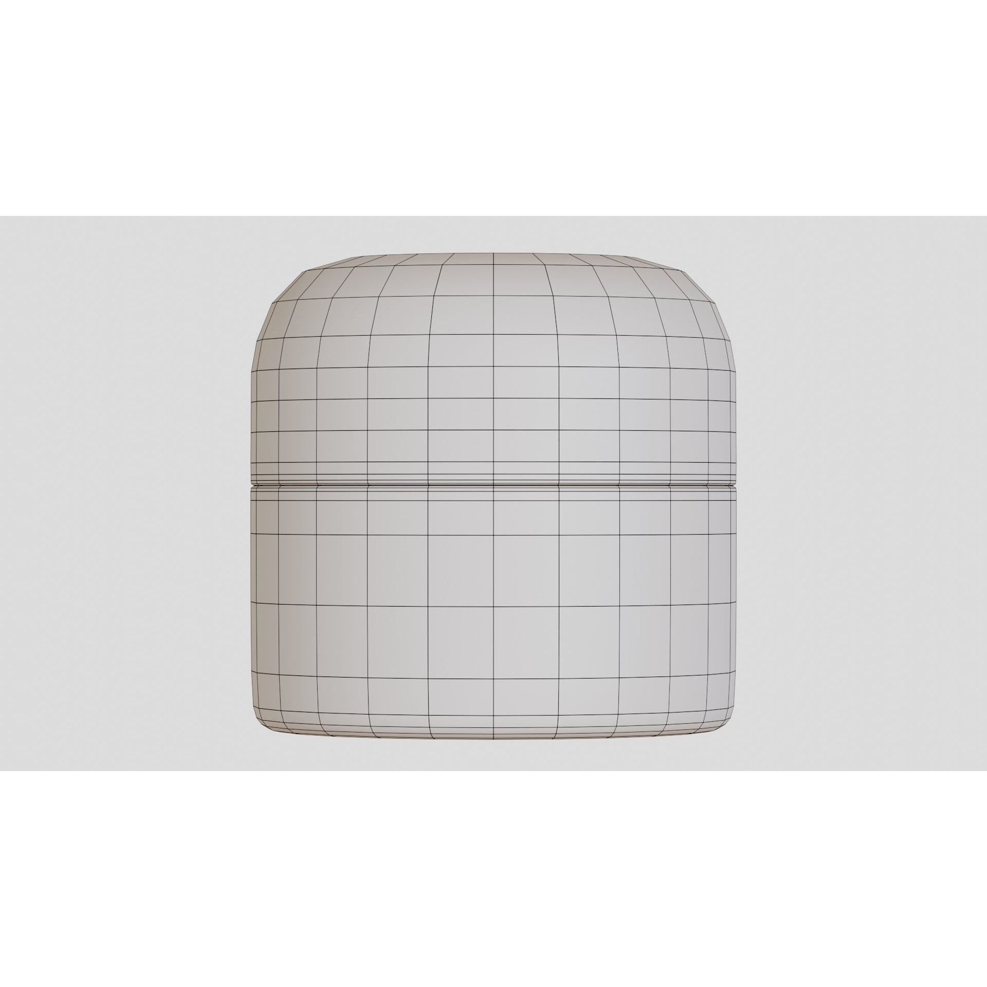 Black Cosmetic Jar 03 - PBR Game-Ready 3D Model - View 6