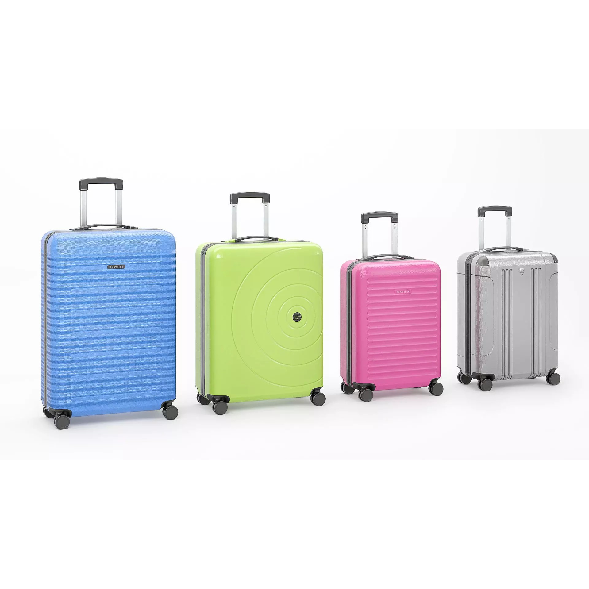 PBR Low-Poly Suitcases Pack - Low-Poly Game-Ready 3D Model - View 2
