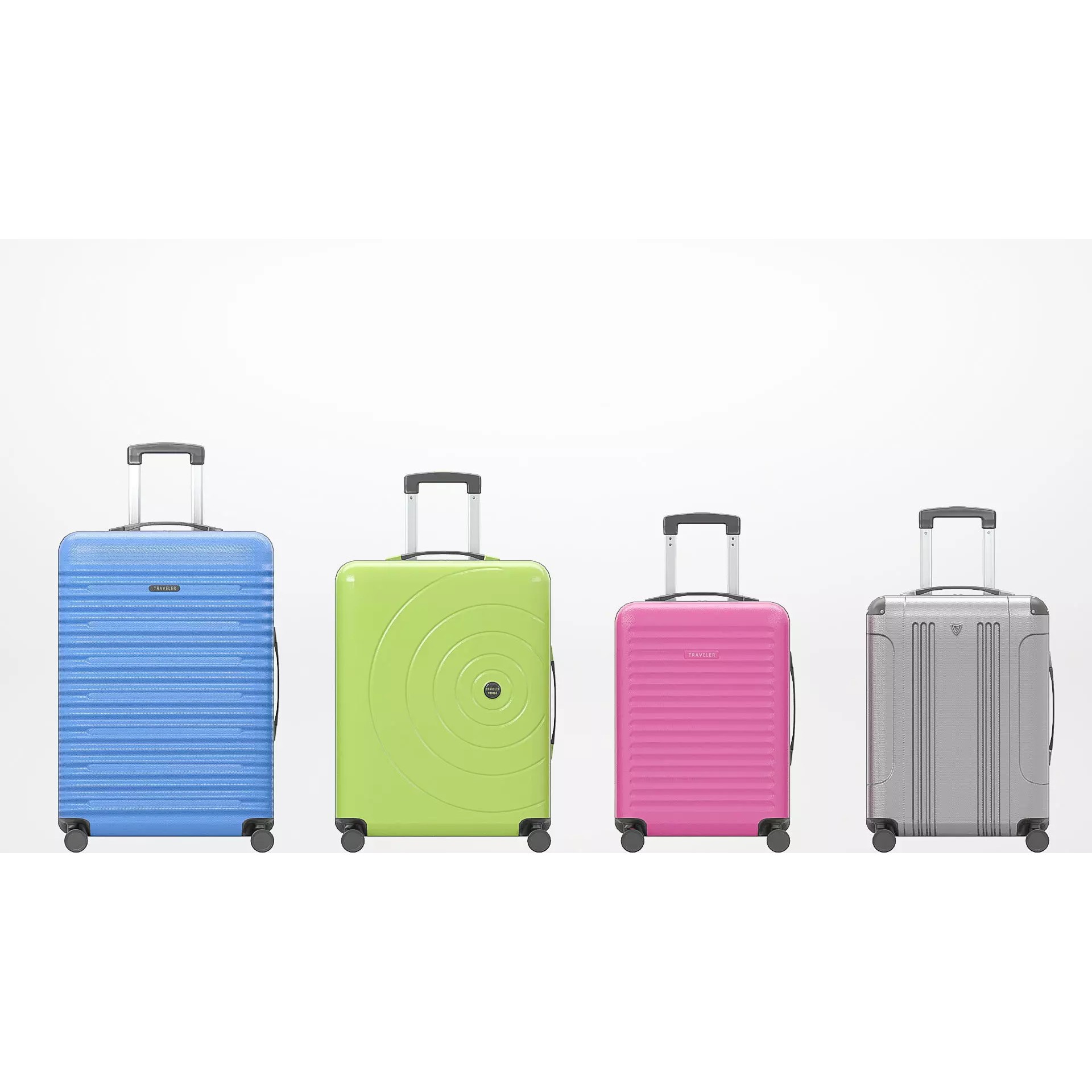 PBR Low-Poly Suitcases Pack - Low-Poly Game-Ready 3D Model - View 4