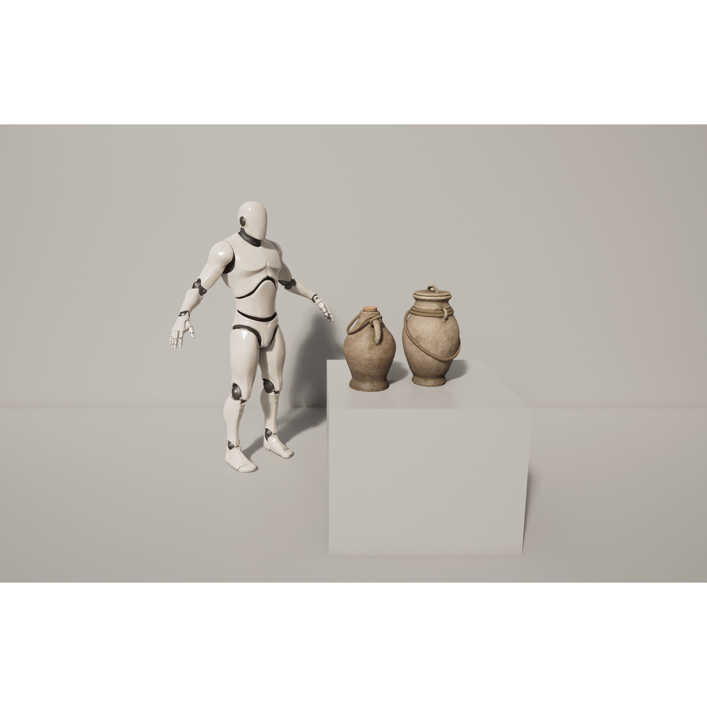 Antique Clay Pottery - Low-Poly Game-Ready 3D Model