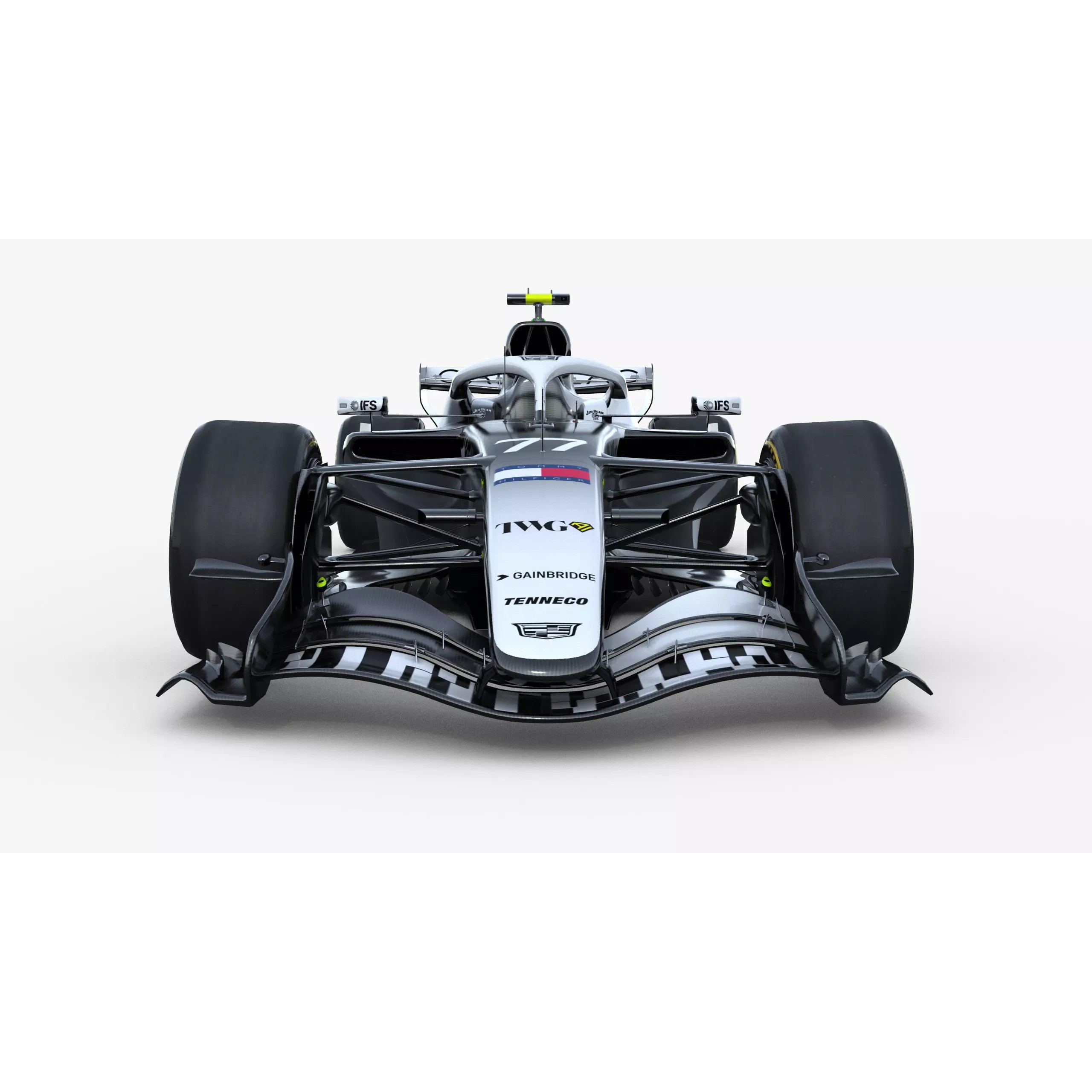 F1 Cadillac MAC26 2026 - Low-Poly Game-Ready 3D Model - View 10