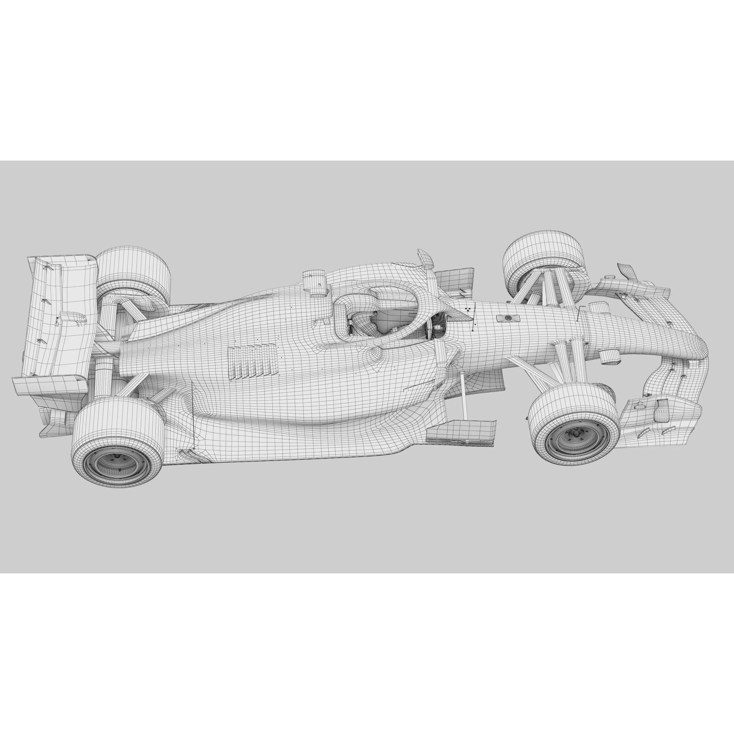F1 Cadillac MAC26 2026 - Low-Poly Game-Ready 3D Model - View 14