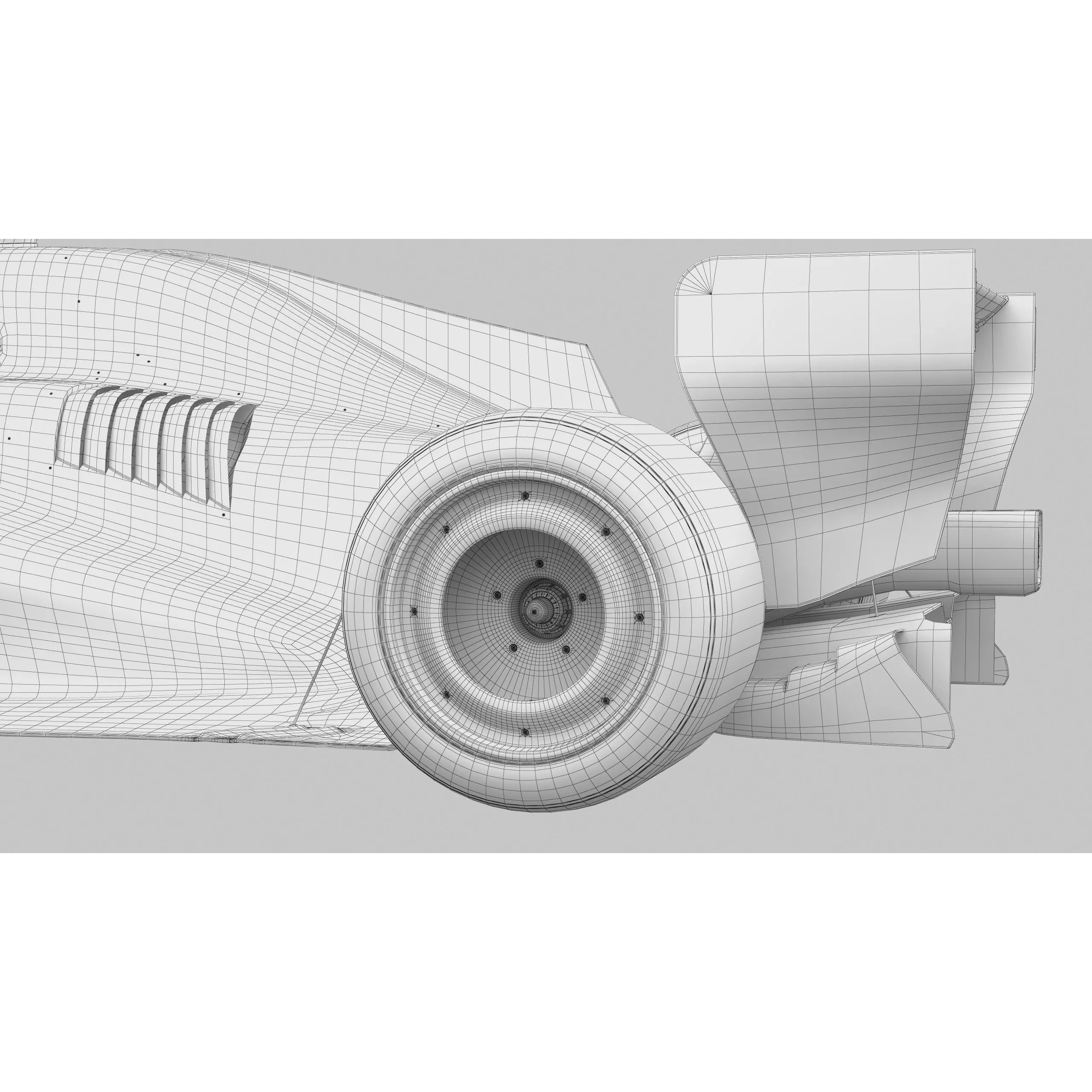 F1 Cadillac MAC26 2026 - Low-Poly Game-Ready 3D Model - View 17