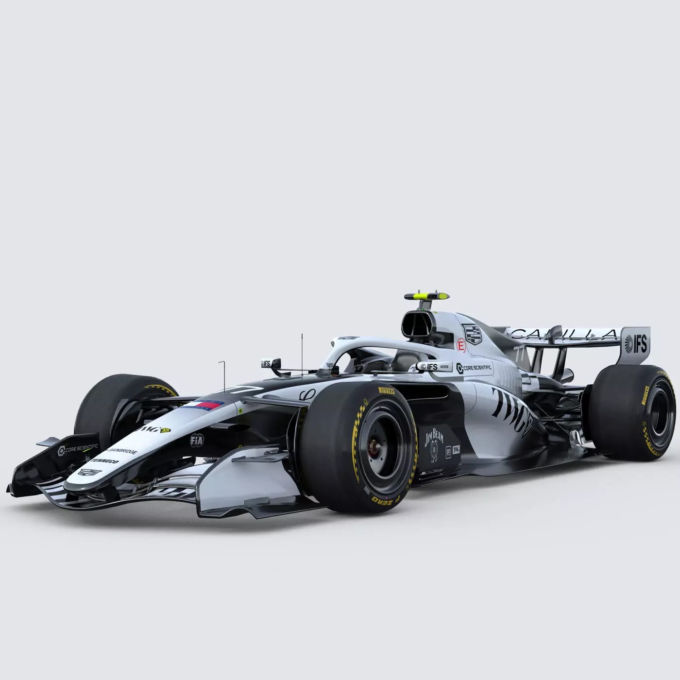 F1 Cadillac MAC26 2026 - Low-Poly Game-Ready 3D Model - View 2