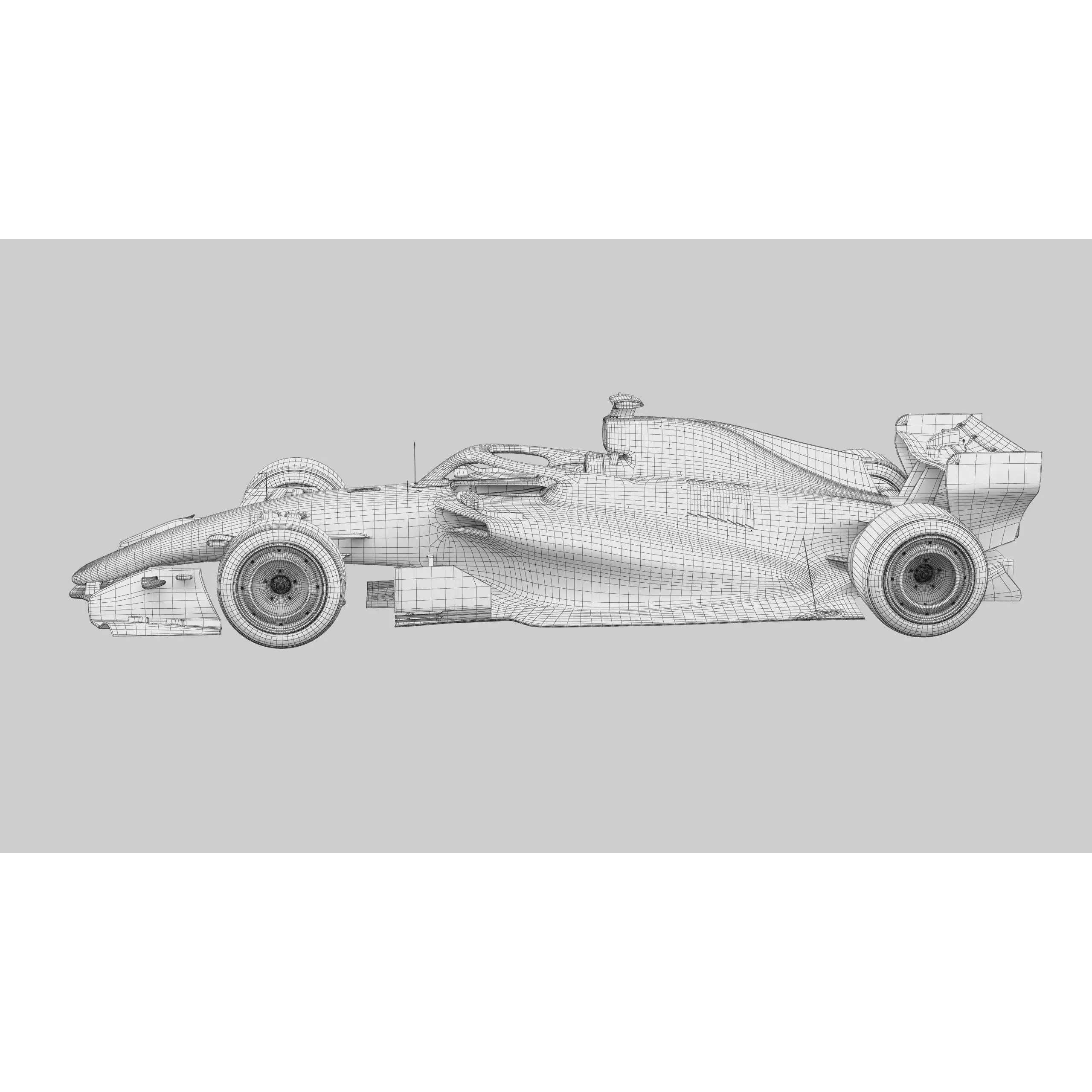 F1 Cadillac MAC26 2026 - Low-Poly Game-Ready 3D Model - View 22