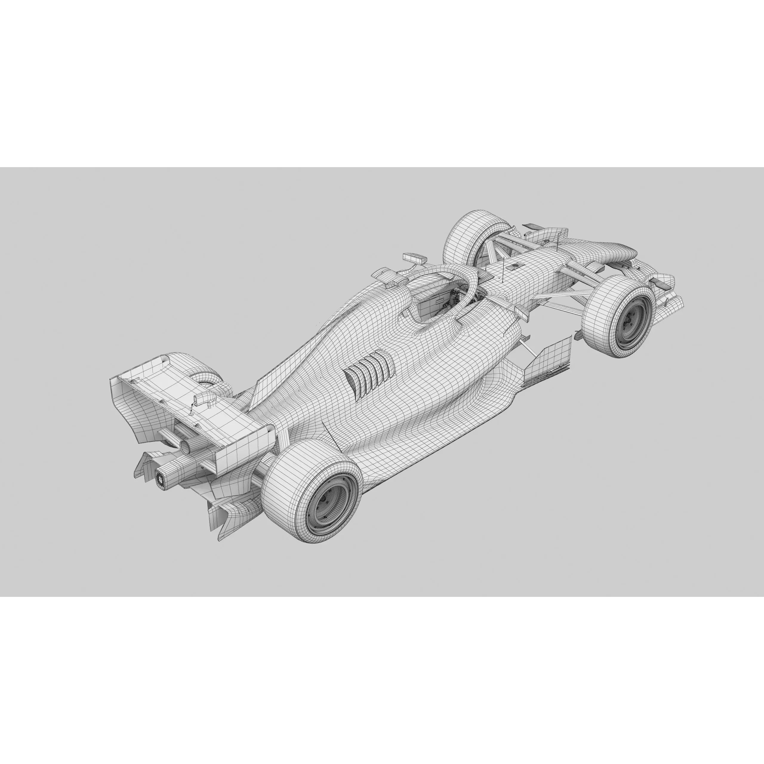 F1 Cadillac MAC26 2026 - Low-Poly Game-Ready 3D Model - View 23