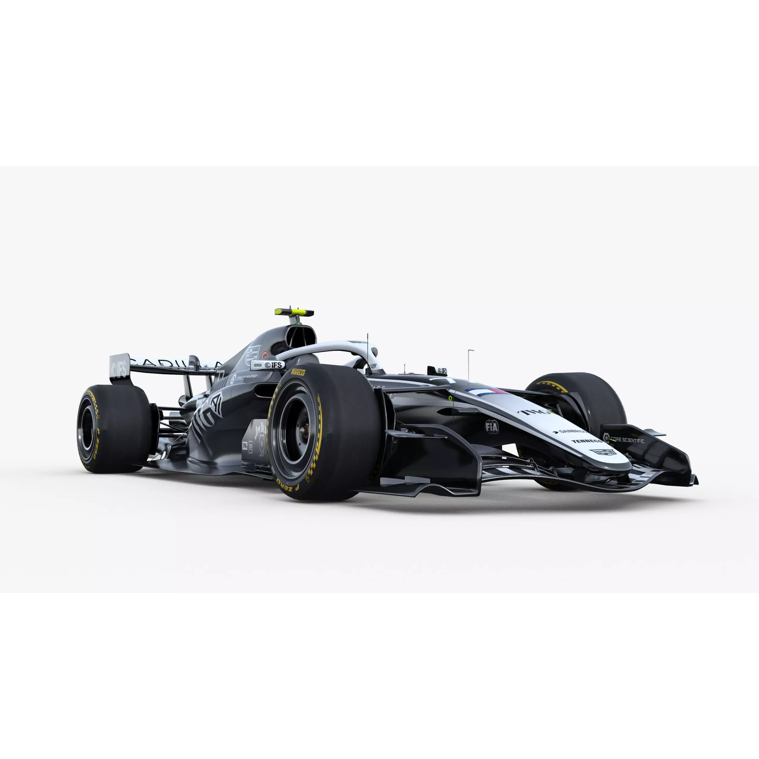 F1 Cadillac MAC26 2026 - Low-Poly Game-Ready 3D Model - View 8