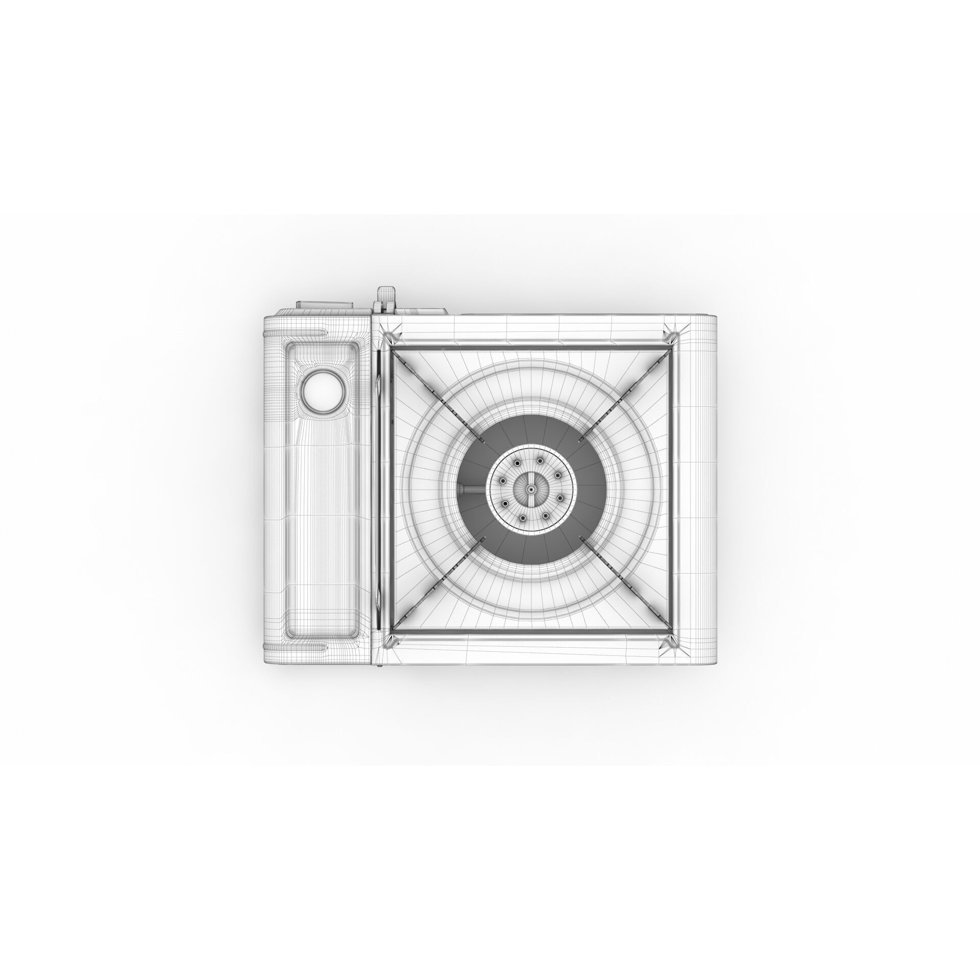 Portable Camping Stove - Low-Poly Game-Ready 3D Model - View 14