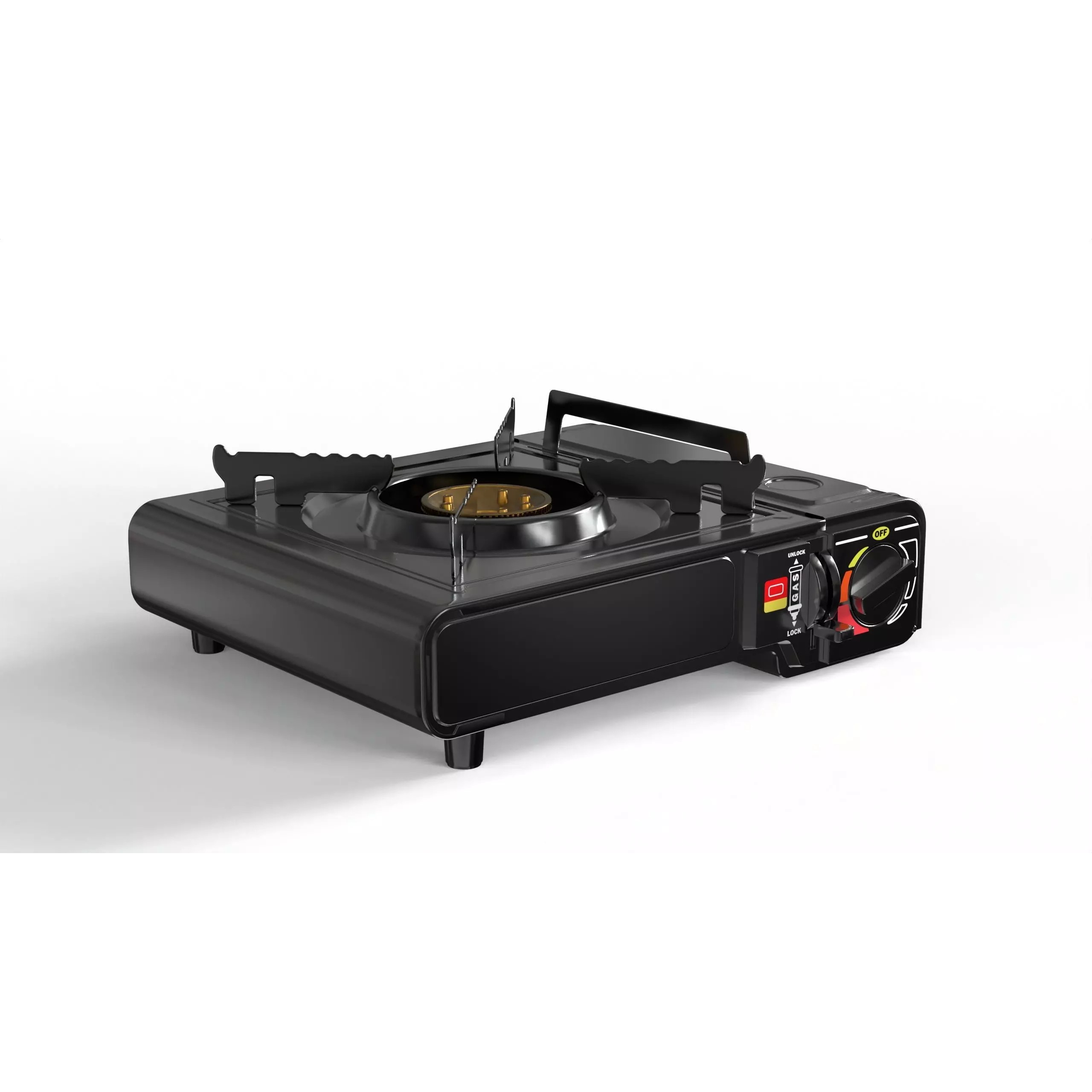 Portable Camping Stove - Low-Poly Game-Ready 3D Model - View 2