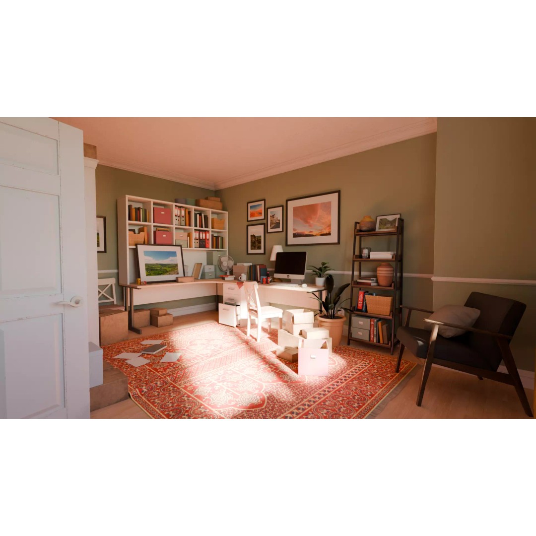 American House 3D Model – Low Poly Full Interior, PBR Textures - View 35