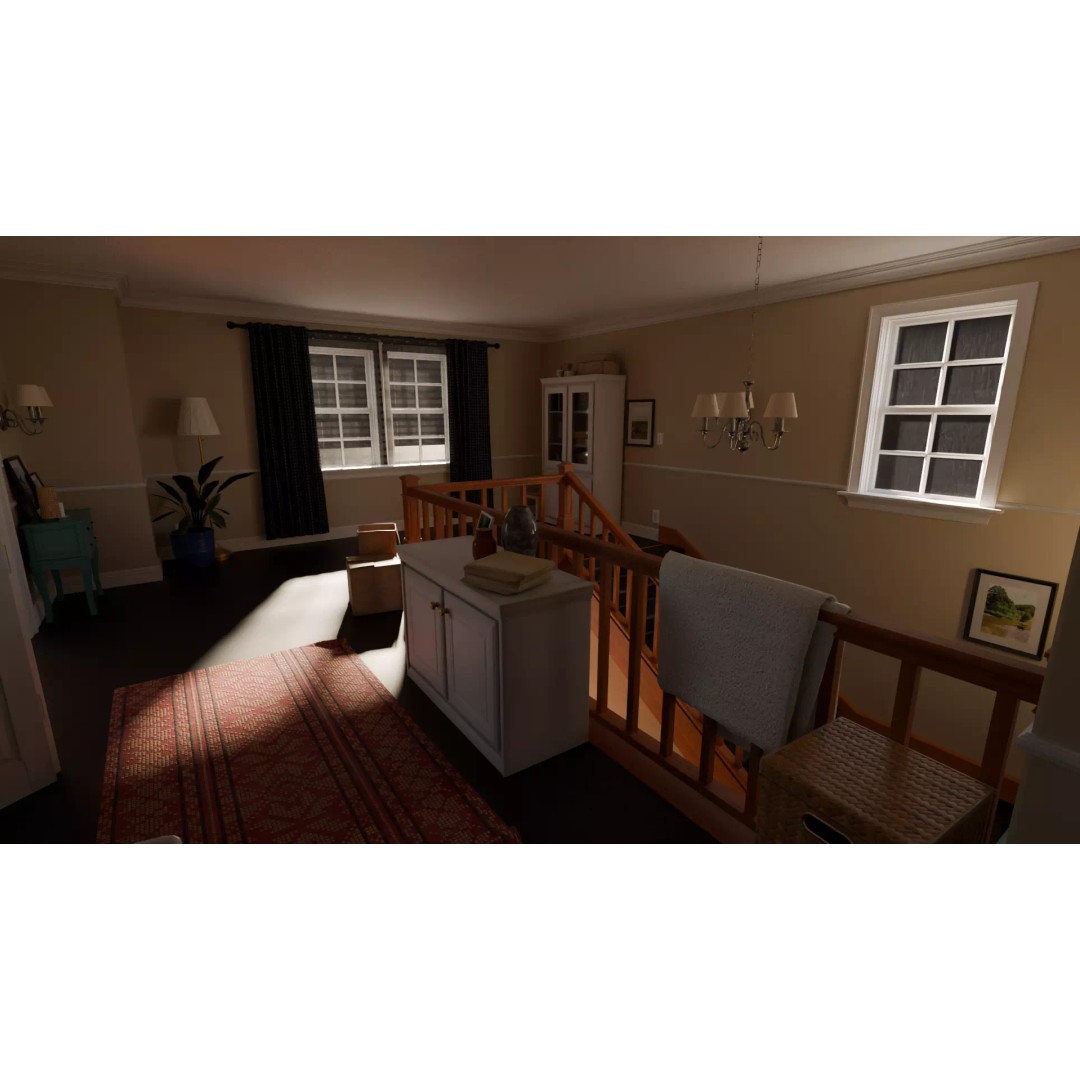American House 3D Model – Low Poly Full Interior, PBR Textures - View 37