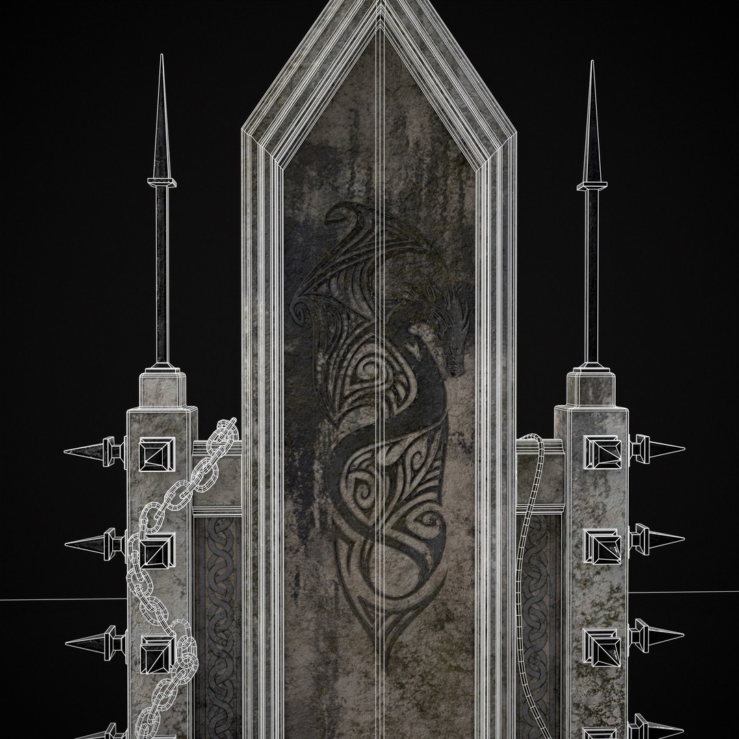Gothic Crypt Stone Throne 3D Model – Low Poly PBR Game Asset, FBX - View 19