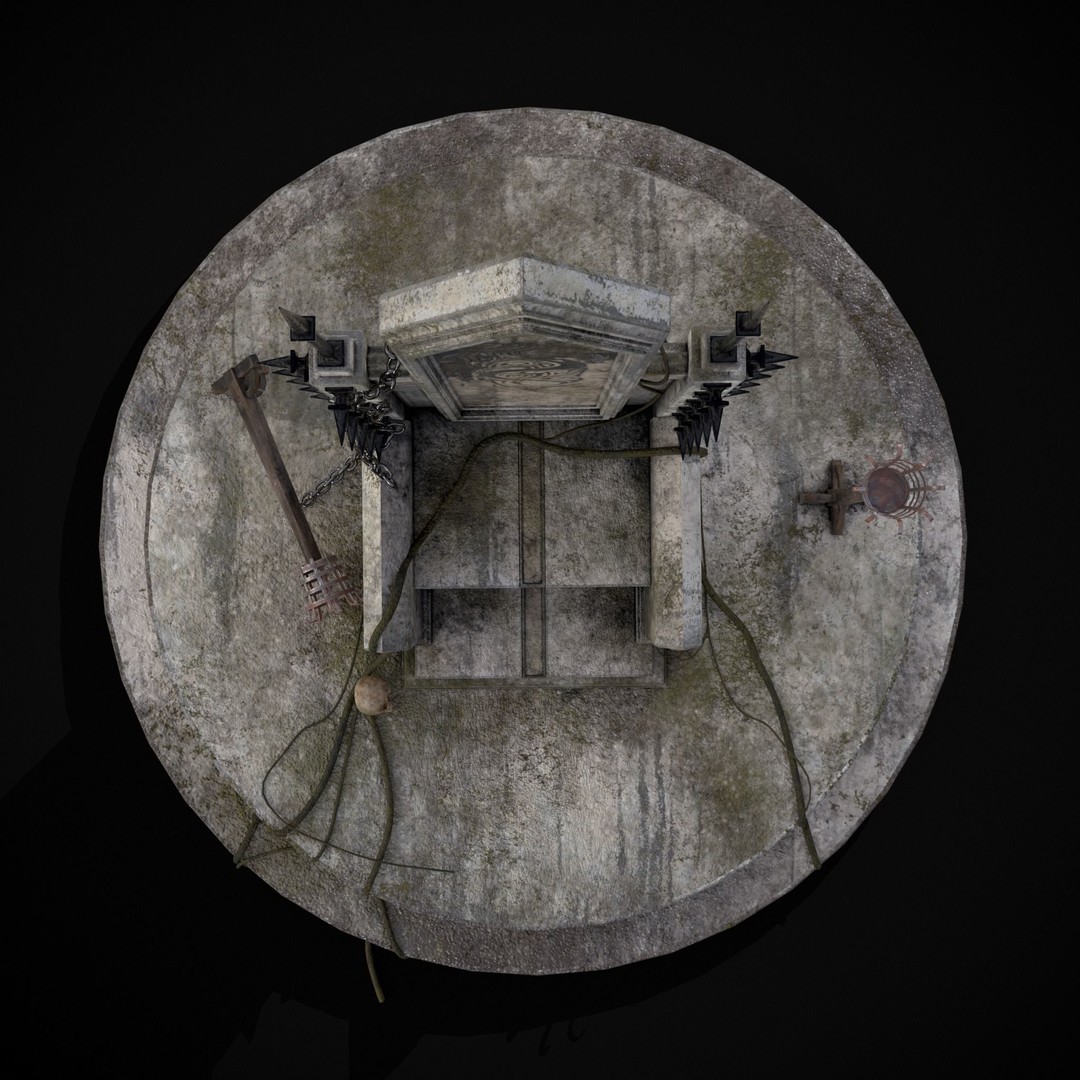 Gothic Crypt Stone Throne 3D Model – Low Poly PBR Game Asset, FBX - View 8