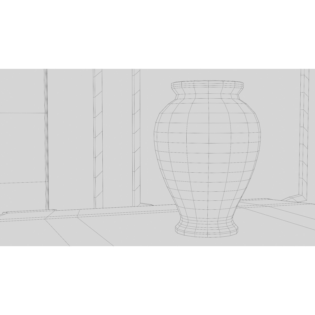 Baroque Living Room 3D Model – Classic Interior Scene, FBX, OBJ, Blender