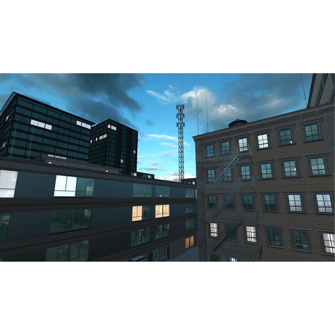 Modular Building Pack 3D Model – Low Poly Architectural Asset, FBX - View 18