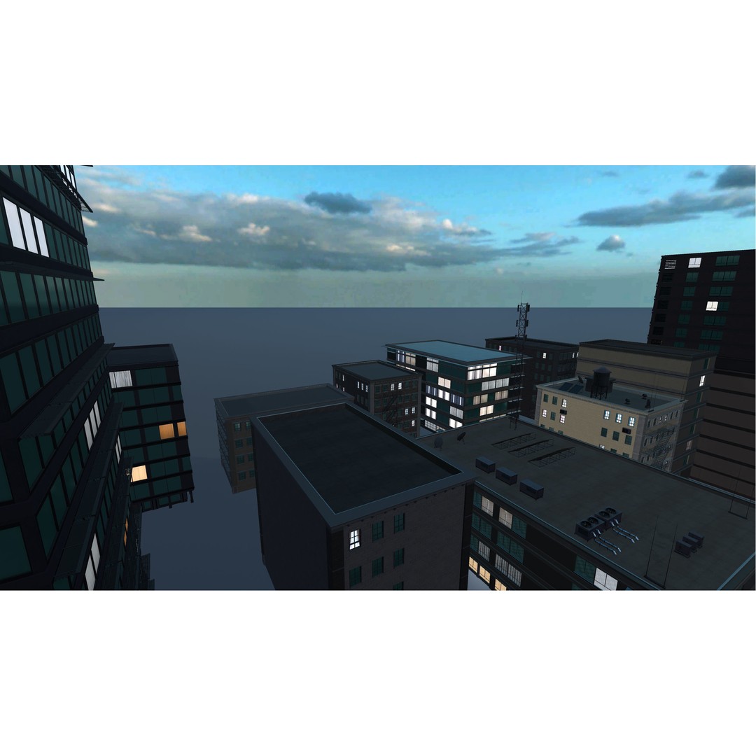 Modular Building Pack 3D Model – Low Poly Architectural Asset, FBX - View 19