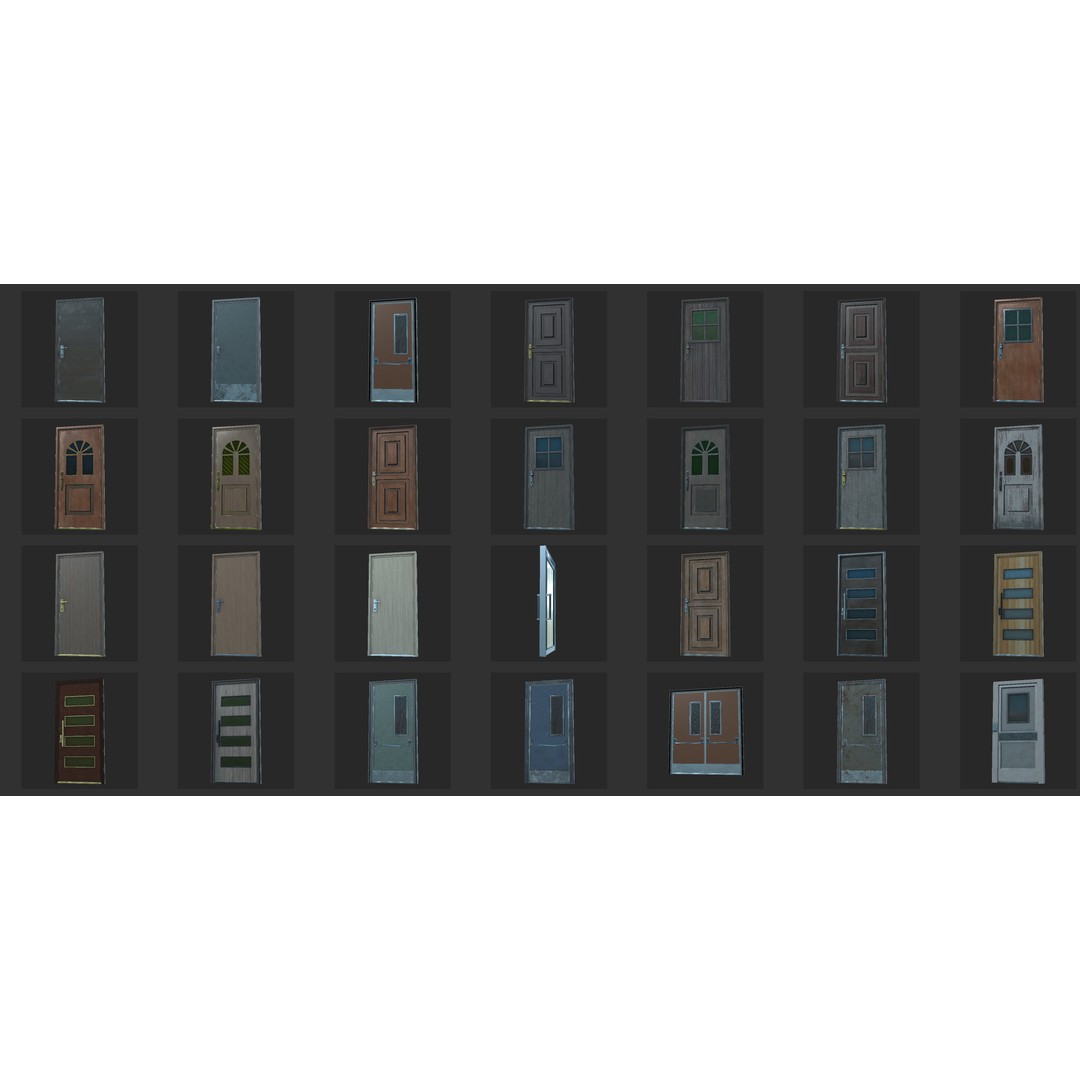 Modular Building Pack 3D Model – Low Poly Architectural Asset, FBX - View 20