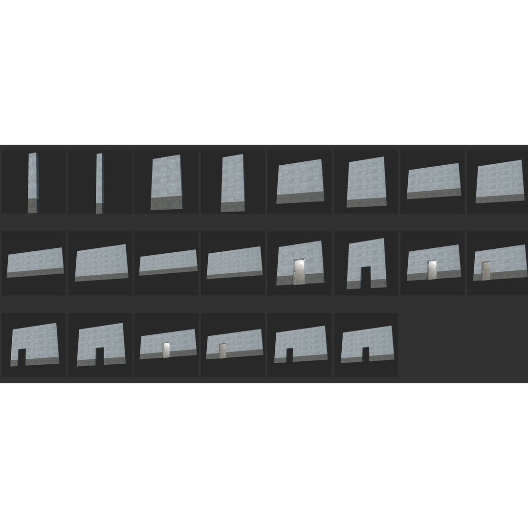 Modular Building Pack 3D Model – Low Poly Architectural Asset, FBX - View 21