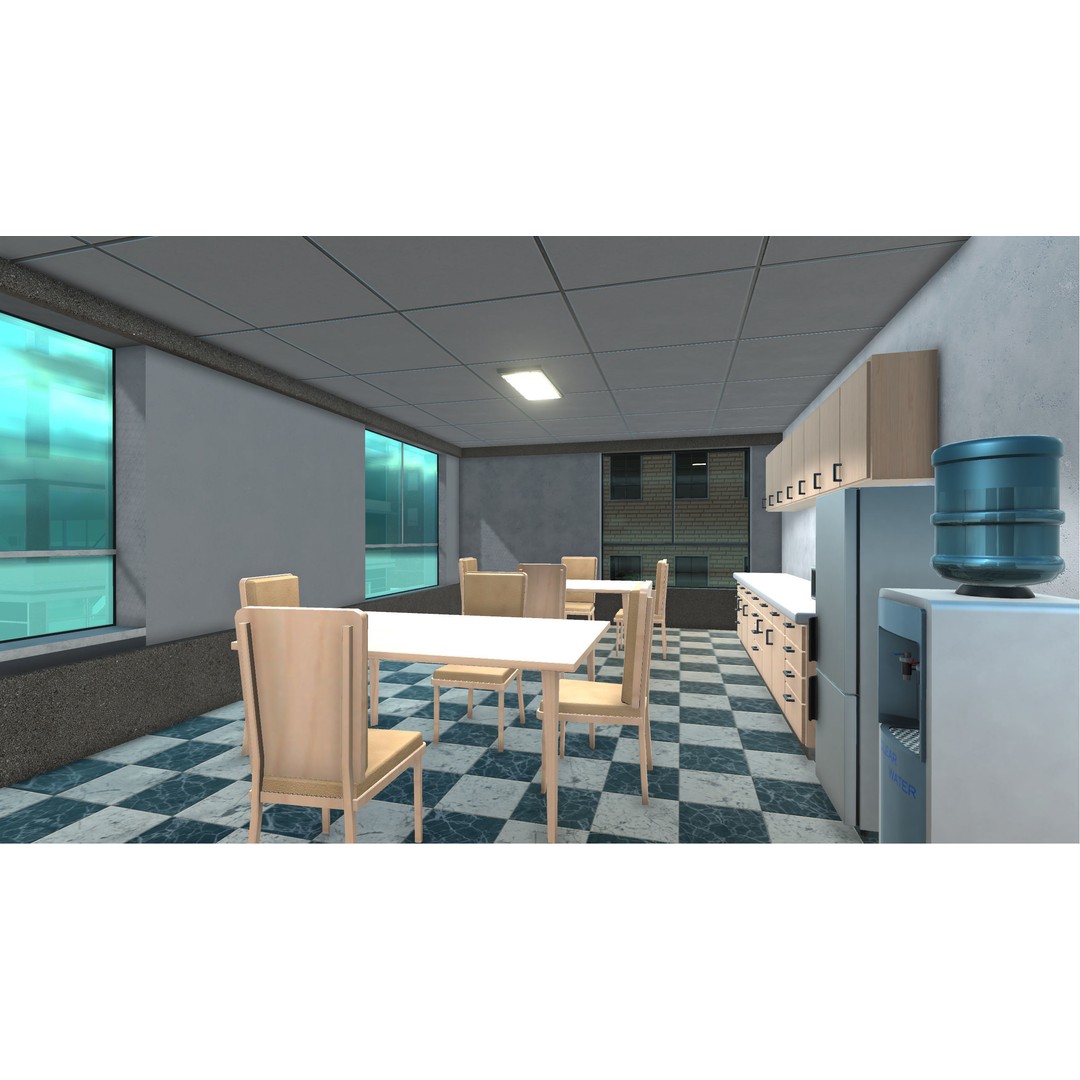 Modular Building Pack 3D Model – Low Poly Architectural Asset, FBX - View 9