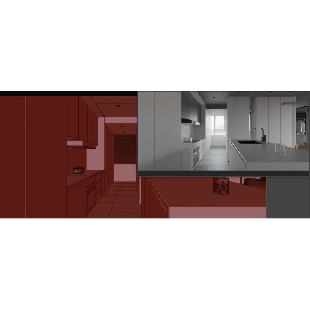 Modern Apartment Interior Design 3D Model – Ready for Archviz, FBX/OBJ - View 15