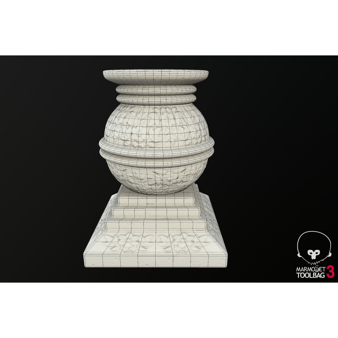 Vases 3D Model – Low Poly Decorative Planters, PBR Formats