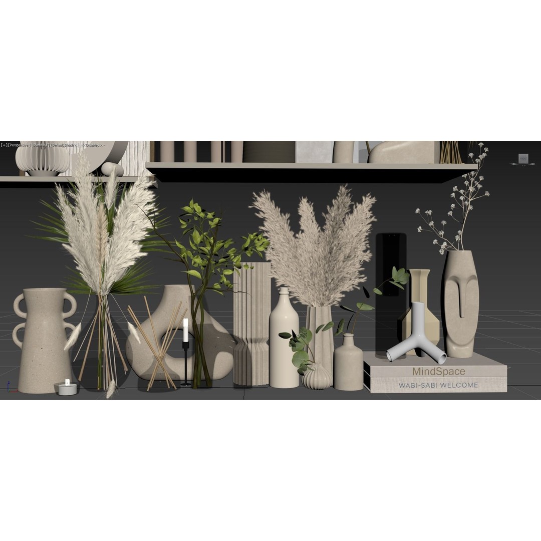 Decorative Set 117 3D Model – High Poly Architectural Decoration, OBJ - View 10