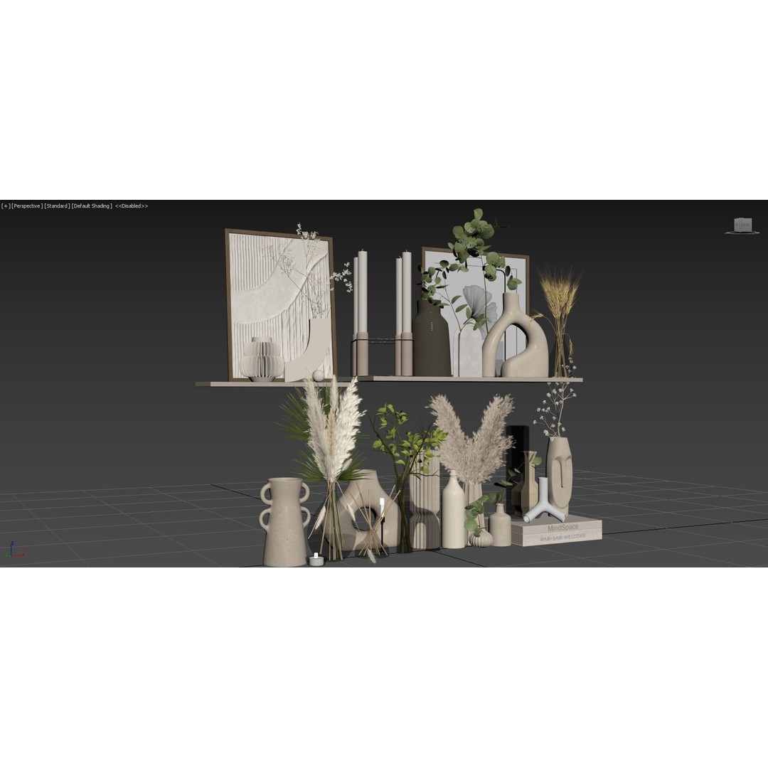 Decorative Set 117 3D Model – High Poly Architectural Decoration, OBJ - View 12