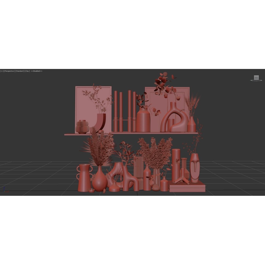 Decorative Set 117 3D Model – High Poly Architectural Decoration, OBJ - View 13