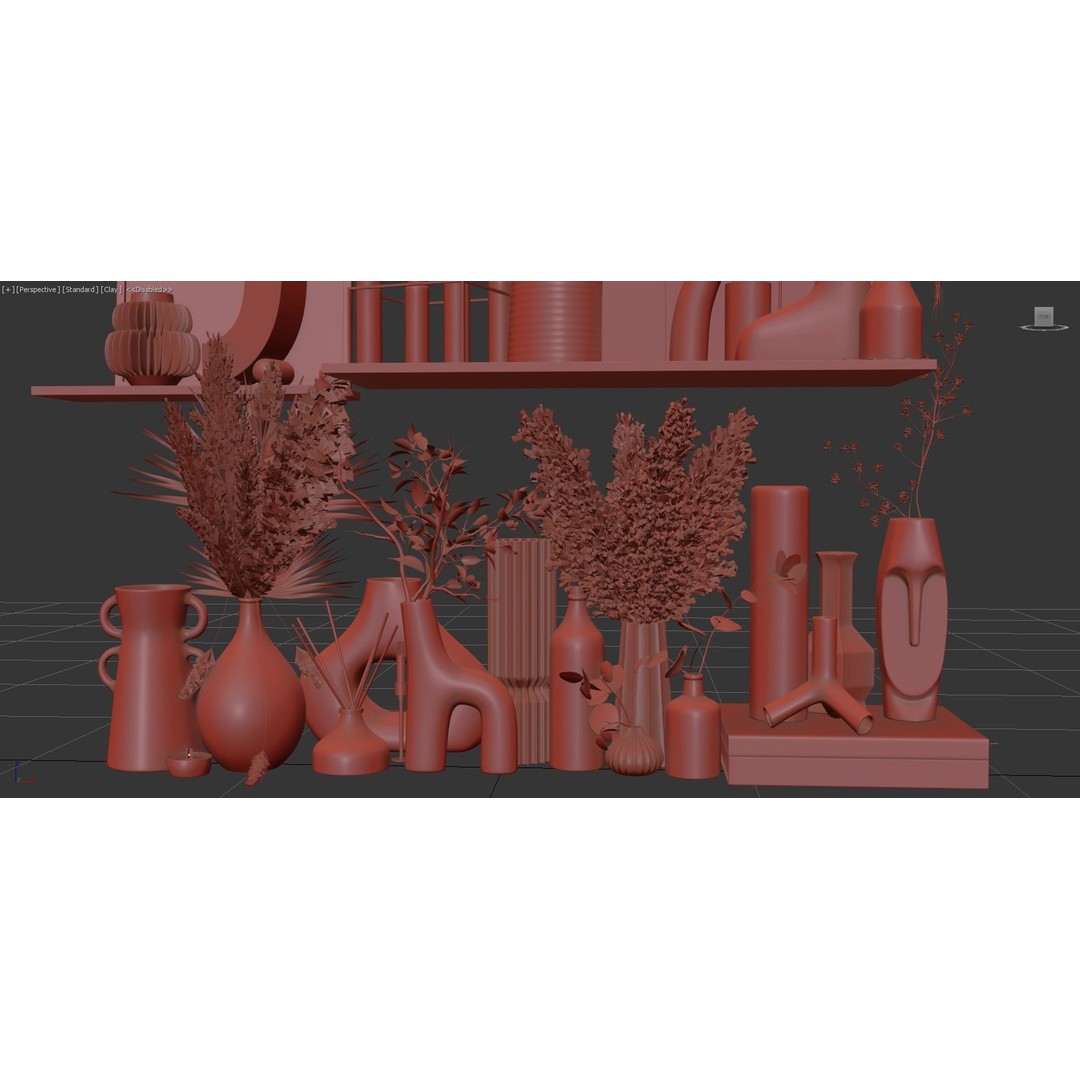 Decorative Set 117 3D Model – High Poly Architectural Decoration, OBJ - View 14