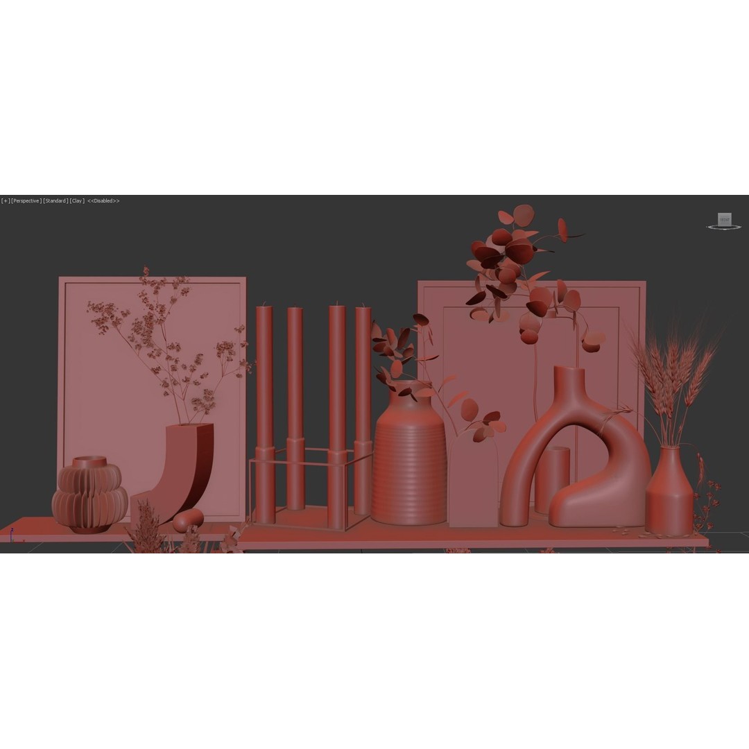 Decorative Set 117 3D Model – High Poly Architectural Decoration, OBJ - View 15
