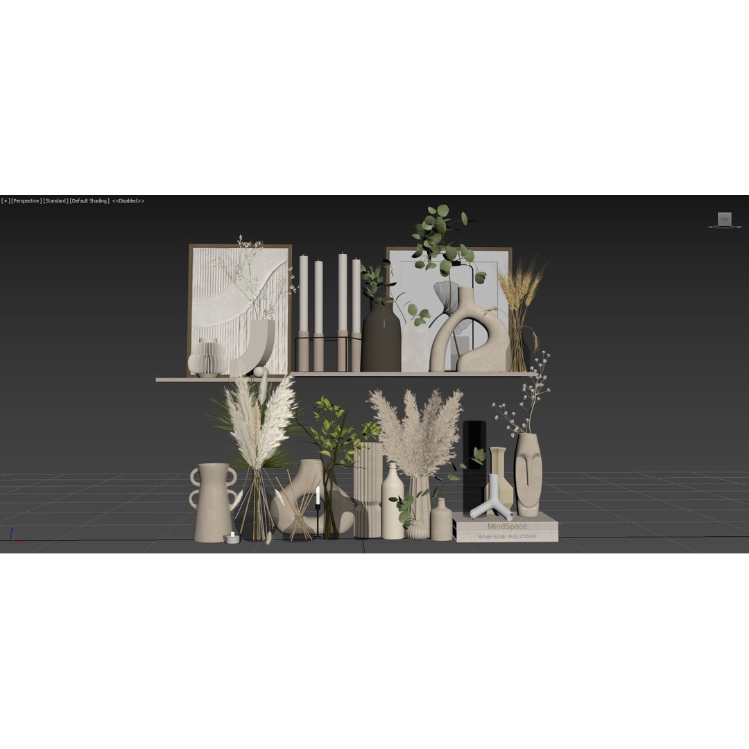 Decorative Set 117 3D Model – High Poly Architectural Decoration, OBJ - View 9