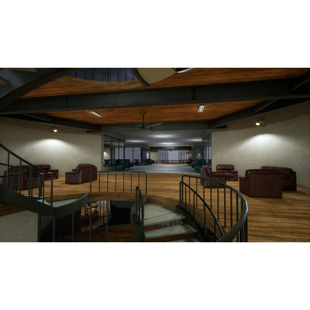 Research Center 3D Model – Low Poly Modular Environment, FBX - View 14