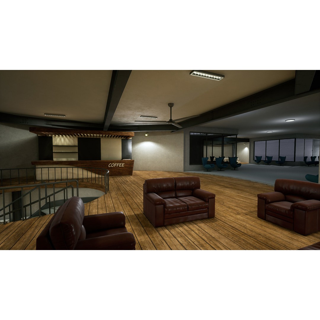 Research Center 3D Model – Low Poly Modular Environment, FBX - View 16