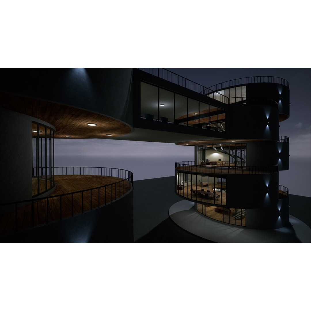 Research Center 3D Model – Low Poly Modular Environment, FBX - View 19