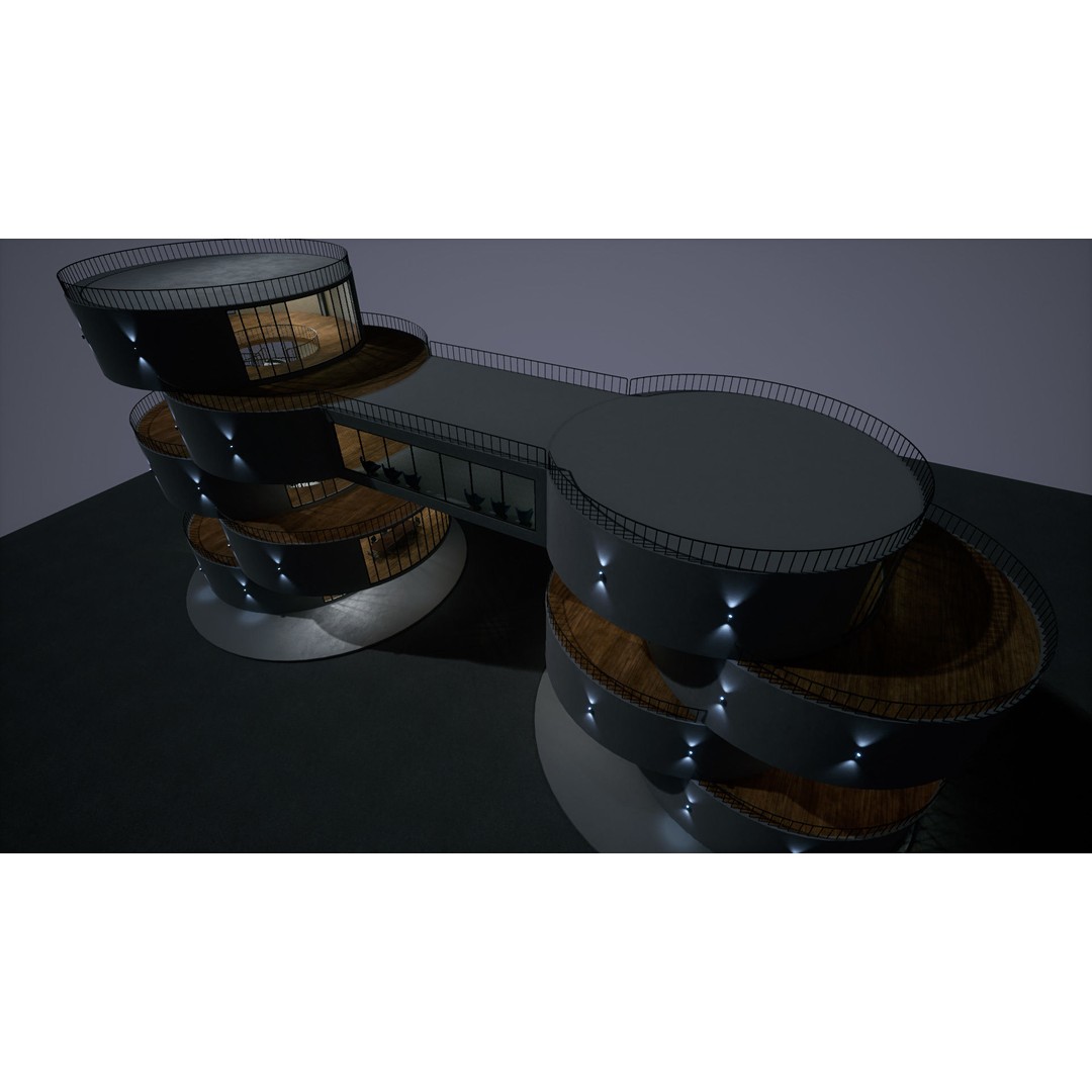 Research Center 3D Model – Low Poly Modular Environment, FBX - View 22