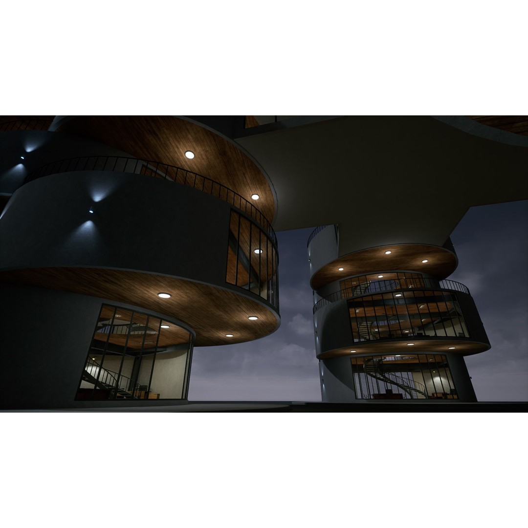 Research Center 3D Model – Low Poly Modular Environment, FBX - View 5