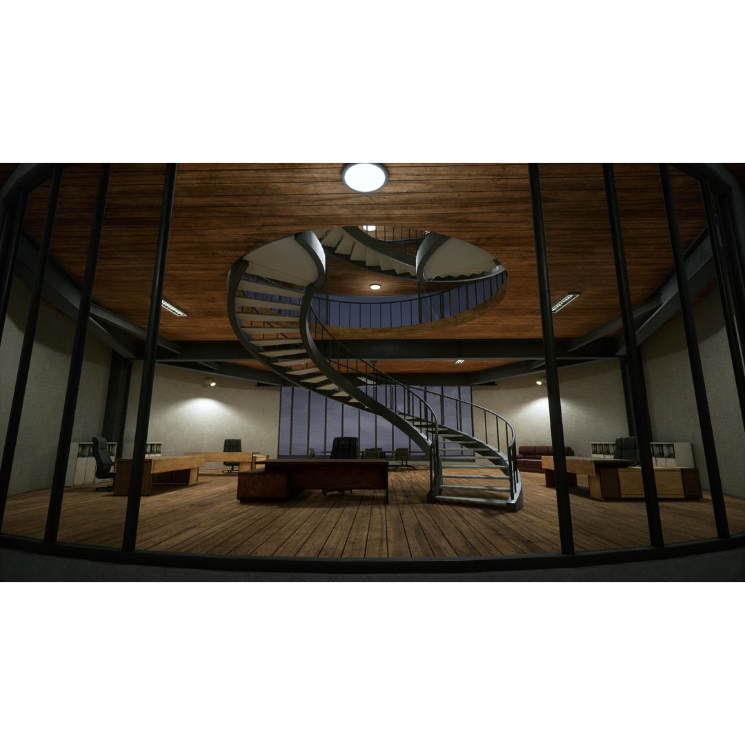 Research Center 3D Model – Low Poly Modular Environment, FBX - View 6