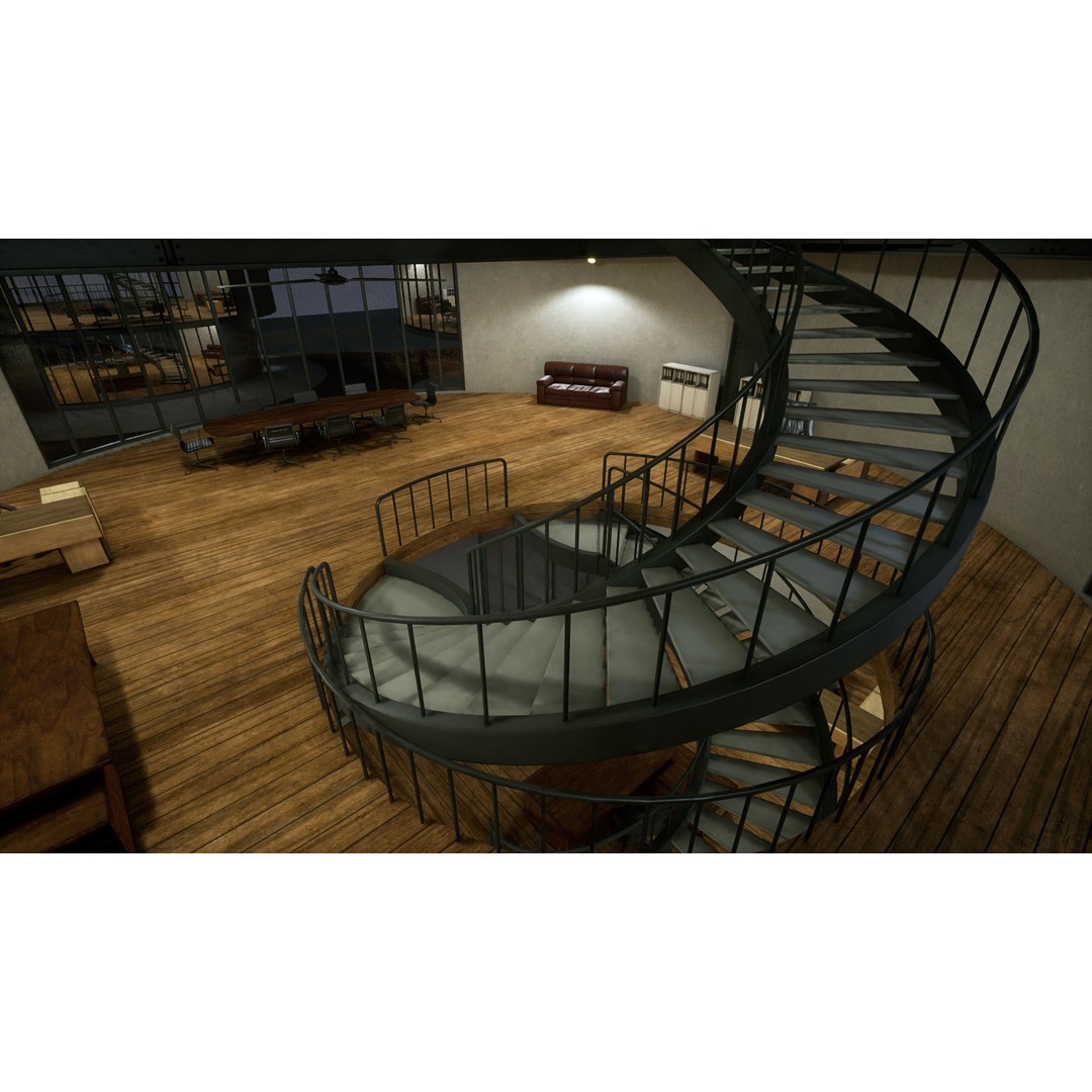 Research Center 3D Model – Low Poly Modular Environment, FBX - View 9