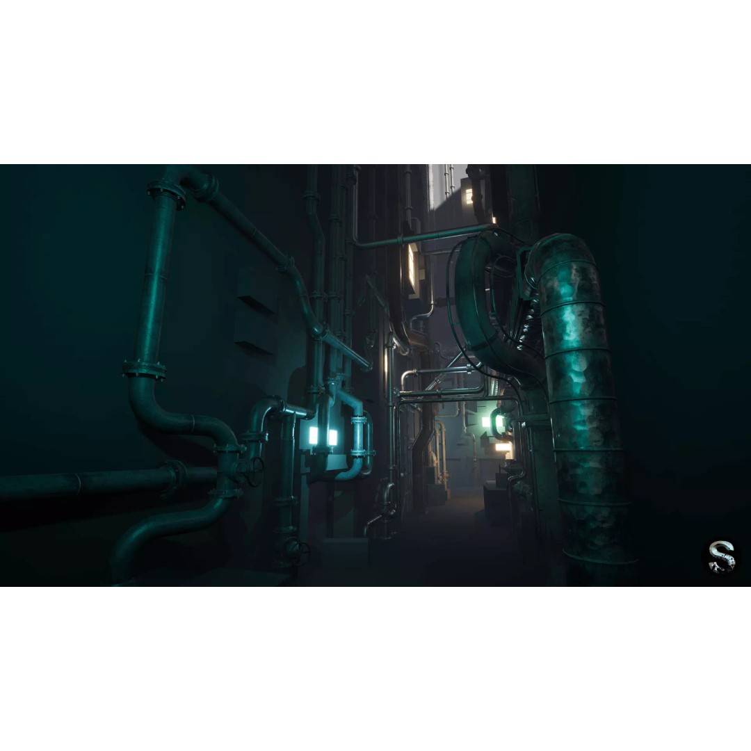 Modular Pipe Pack 3D Model – Low Poly Industrial Asset, FBX, PBR - View 2