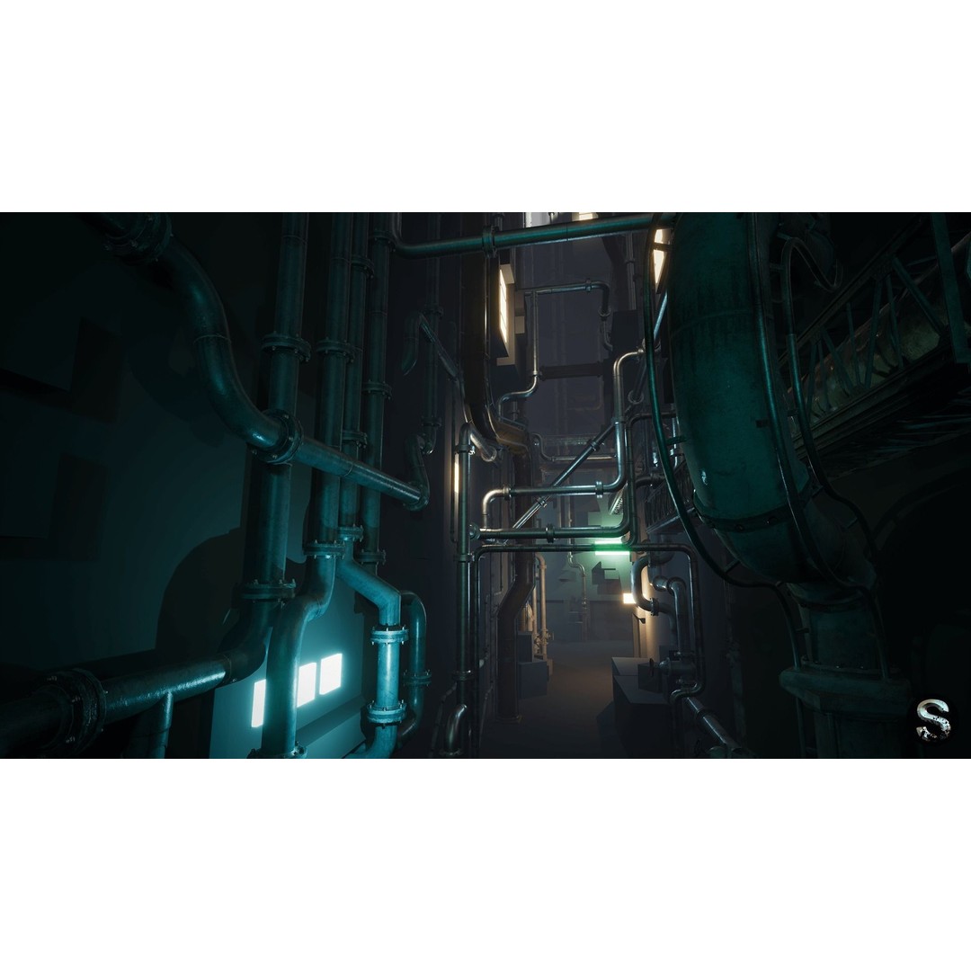 Modular Pipe Pack 3D Model – Low Poly Industrial Asset, FBX, PBR - View 3