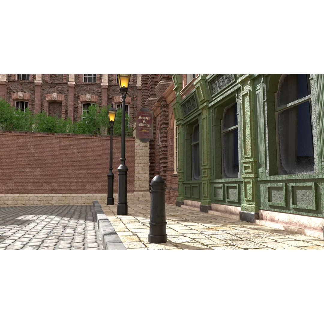 Victorian London 3D Model – Steampunk Architecture Asset Pack, Blender