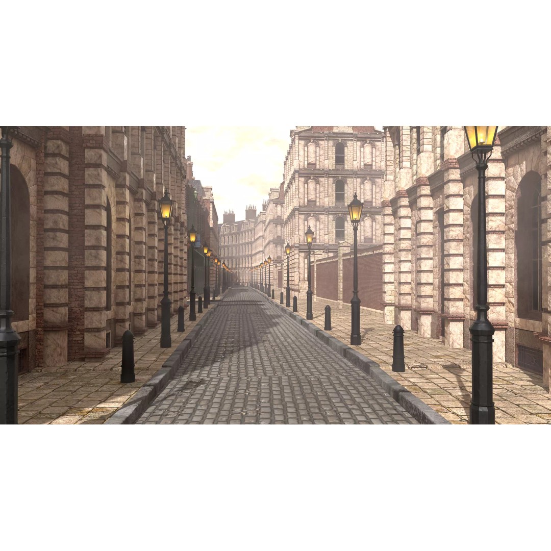 Victorian London 3D Model – Steampunk Architecture Asset Pack, Blender - View 10