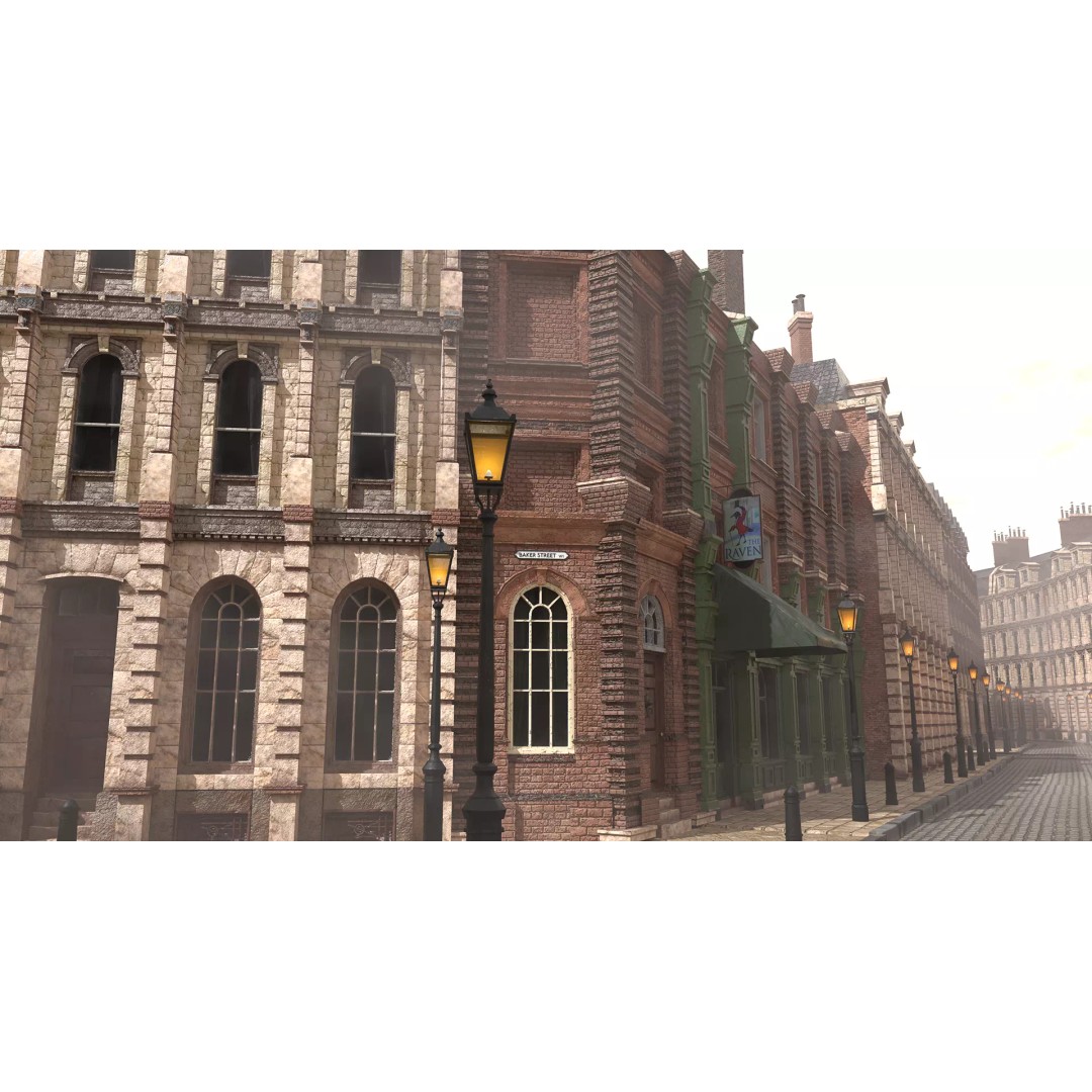 Victorian London 3D Model – Steampunk Architecture Asset Pack, Blender - View 13