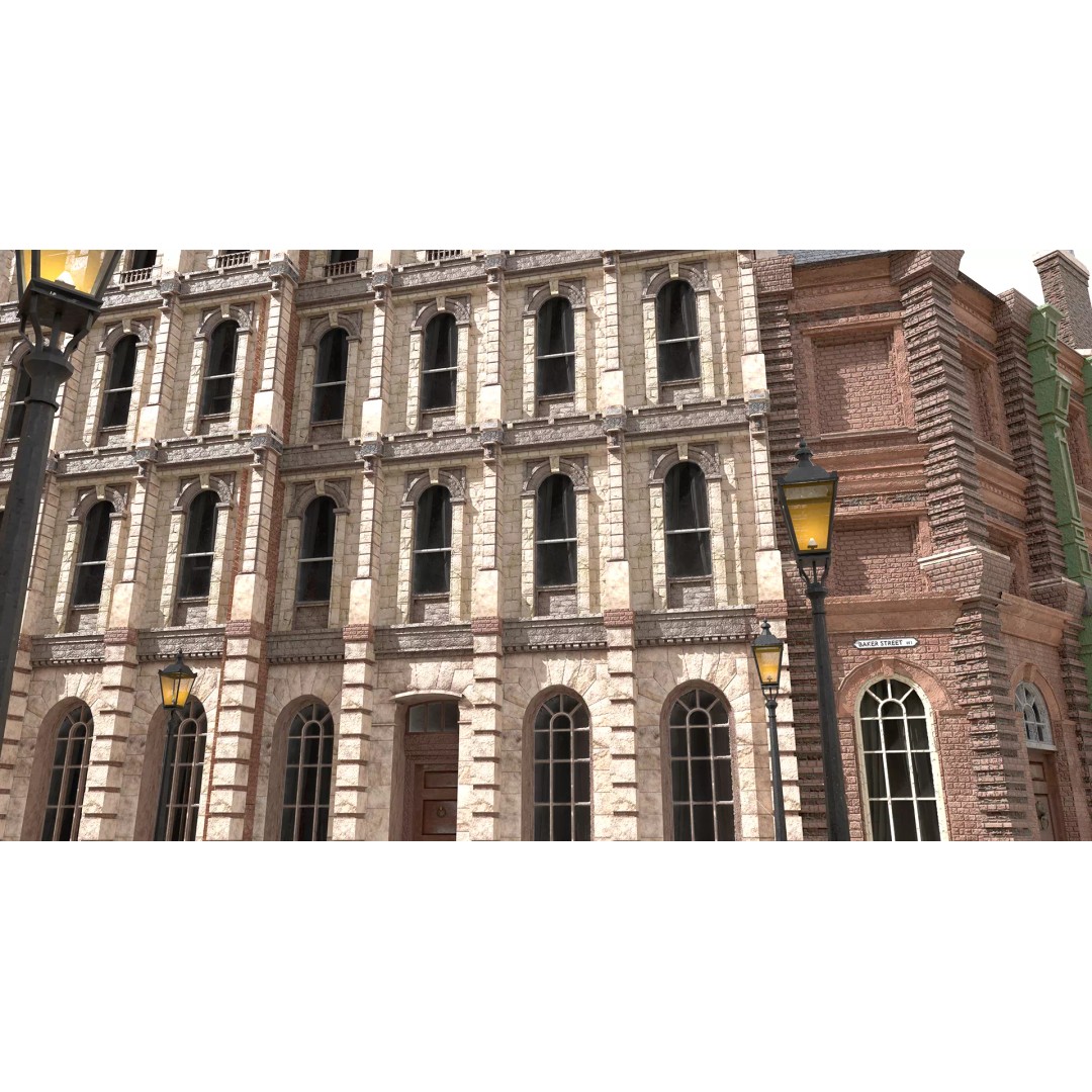 Victorian London 3D Model – Steampunk Architecture Asset Pack, Blender - View 15
