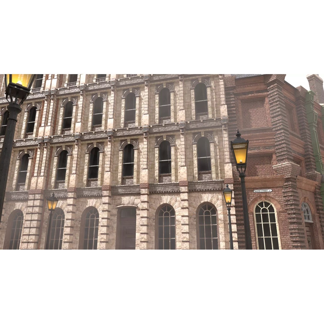 Victorian London 3D Model – Steampunk Architecture Asset Pack, Blender - View 16