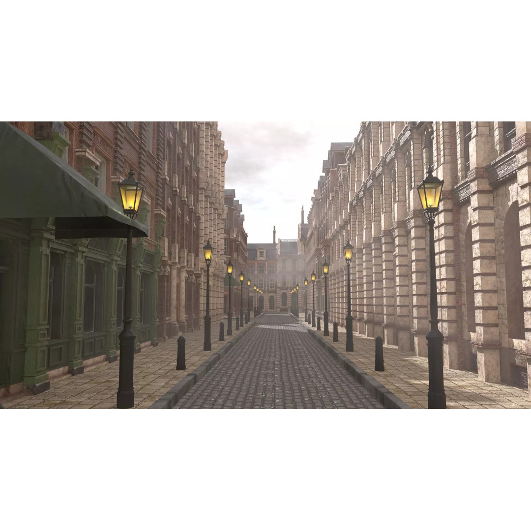 Victorian London 3D Model – Steampunk Architecture Asset Pack, Blender - View 31