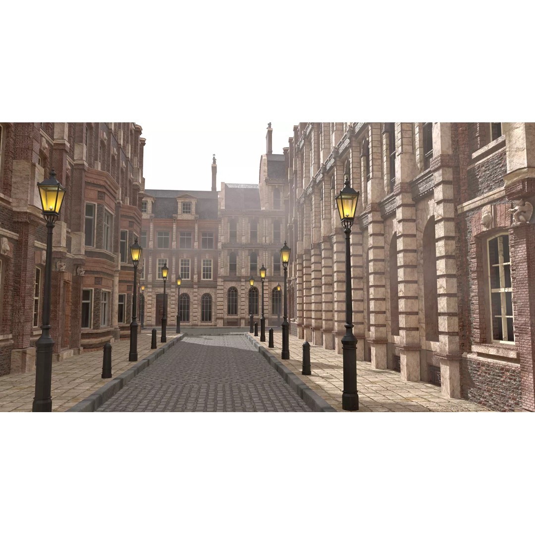 Victorian London 3D Model – Steampunk Architecture Asset Pack, Blender - View 34