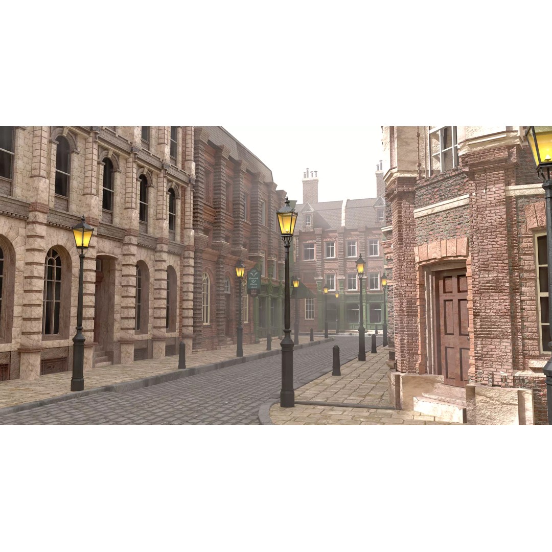 Victorian London 3D Model – Steampunk Architecture Asset Pack, Blender - View 37