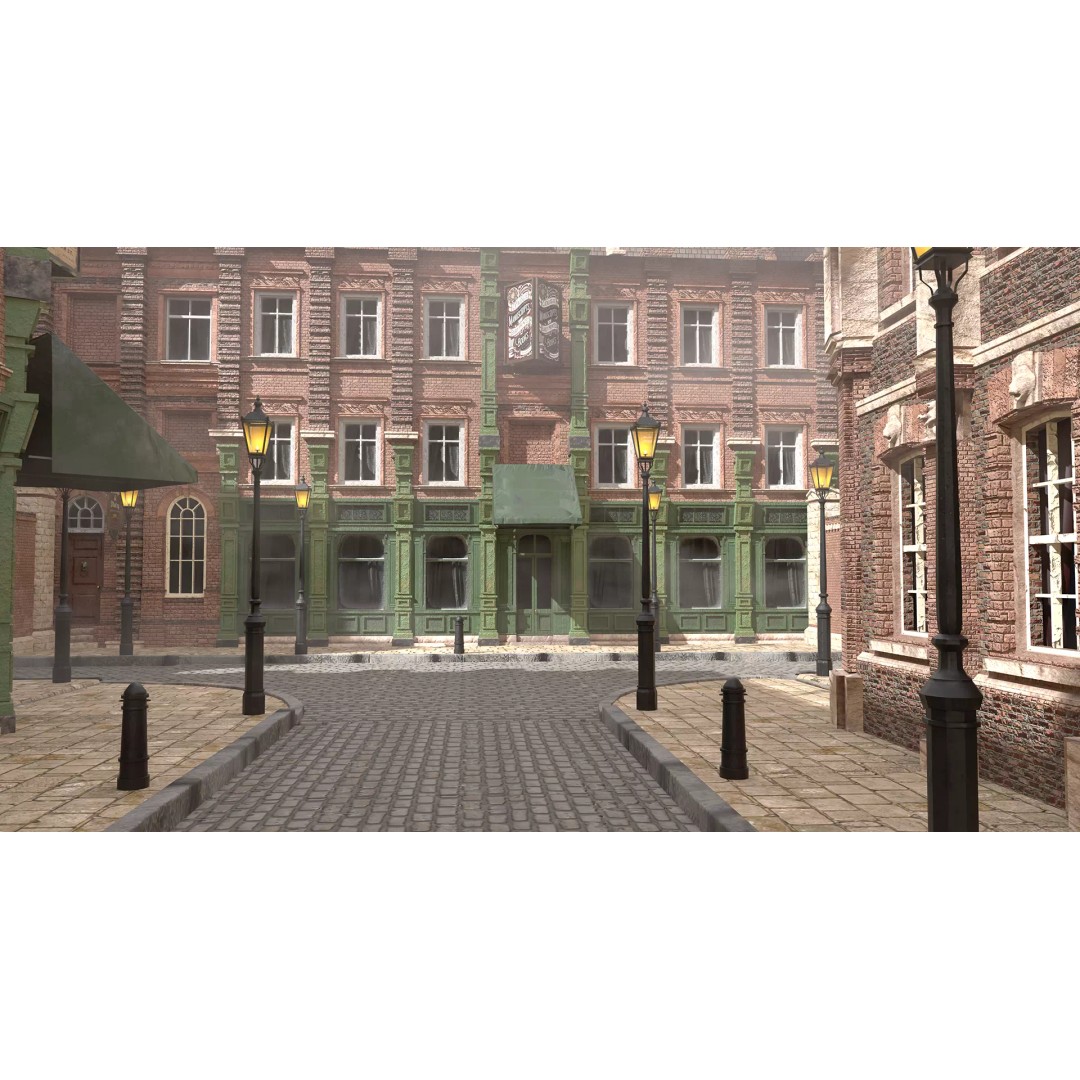 Victorian London 3D Model – Steampunk Architecture Asset Pack, Blender - View 40